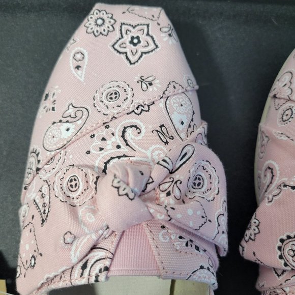 TOMS Women's Alpargata Bow Tie Slip On Flats Casual, Size: 9.5, Color: Pink - Picture 3 of 8